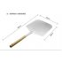 9 11 Inch Wooden Handle Aluminum Kitchen Pizza Shovel Oven Paddle Tray Baking Accessories silver 9 11 inch  full length 58cm