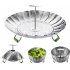 9  11  Stainless Steel Steamer Basket  Folding Vegetable Steamer Rack  Folding Expandable Steamer Insert  Expandable Steamer Insert Fit Various Sizes Pot 11 inc
