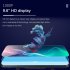 9 66 Inch Mirror Dash Cam Front Rear 1080P Camera IPS Touch Screen 150   Wide View Split Screen Driving Recorder Black