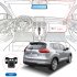 9 66 Inch Mirror Dash Cam Front Rear 1080P Camera IPS Touch Screen 150   Wide View Split Screen Driving Recorder Black