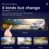 9 66 Inch Mirror Dash Cam Front Rear 1080P Camera IPS Touch Screen 150   Wide View Split Screen Driving Recorder Black