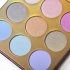 9 Colors High shine Glitter Highlighter Palette Shimmer Brilliant Rainbow Highligh Powder Kit