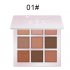 9 Colors Pro Eyeshadow Palette Matte Shimmer Waterproof Long lasting Eye Shadows 1 light pink