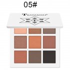 9 Colors Pro Eyeshadow Palette Matte Shimmer Waterproof Long-lasting Eye Shadows 5 white