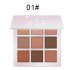 9 Colors Pro Eyeshadow Palette Matte Shimmer Waterproof Long lasting Eye Shadows 10 green