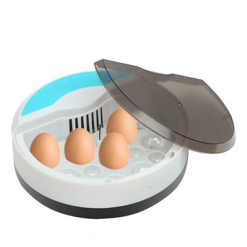9 Eggs Incubator Stable Temperature Control Compact Button Led Light for Incubation Tools U.S. regulations