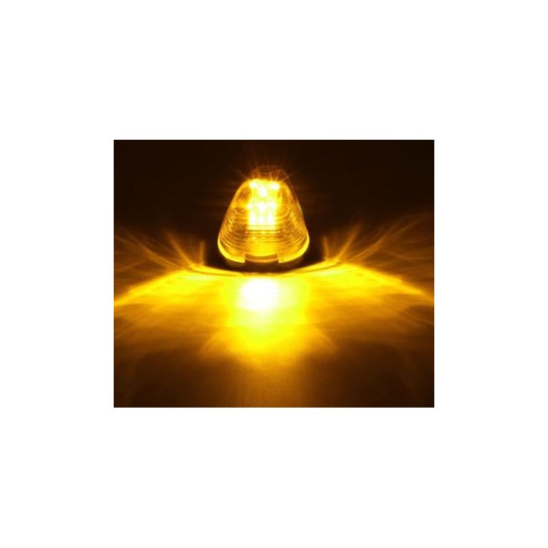 [US Direct] 9 LED Amber Marker Light Clear Lens for 99-16 Ford 150-550 Amber light