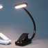 9 Leds Clip On Book Light 3 Color Temperatures Stepless Dimming USB Rechargeable Touch Sensor Reading Lamp For Book Lovers White