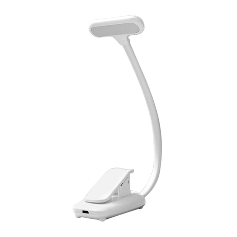 9 Leds Clip On Book Light 3 Color Temperatures Stepless Dimming USB Rechargeable Touch Sensor Reading Lamp For Book Lovers White