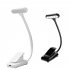 9 Leds Clip On Book Light 3 Color Temperatures Stepless Dimming USB Rechargeable Touch Sensor Reading Lamp For Book Lovers White