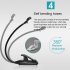 9 Leds Clip On Book Light 3 Color Temperatures Stepless Dimming USB Rechargeable Touch Sensor Reading Lamp For Book Lovers White