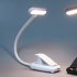 9 Leds Clip On Book Light 3 Color Temperatures Stepless Dimming USB Rechargeable Touch Sensor Reading Lamp For Book Lovers White