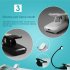 9 Leds Clip On Book Light 3 Color Temperatures Stepless Dimming USB Rechargeable Touch Sensor Reading Lamp For Book Lovers White