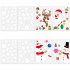 9 Pcs set Christmas  Window  Stickers Colorful Stickers White Snowflake Wall Stickers Traceless Static Window Stickers Type D