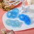 9 Pcs set Hair Rope Gradient Color Simple Style Rubber Head Band A06 04 17