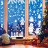 9 Sheets Christmas Electrostatic Window Stickers Glass Snowflake Elk Christmas Tree Dwarf Decals Decorations Red 103pcs