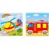 9 Slices Kids Wooden Vehicle Pattern Puzzles Jigsaw Baby Educational Learning Toy Excavator