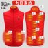 9 Zones Heating Vest for Men 3 level Adjustable Temperature Usb Electric Heating Vest Blue