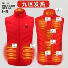 9 Zones Heating Vest for Men Adjustable Temperature Usb Electric Heating Vest