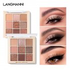 9-color  Eyeshadow  Palette Warm Earth Color Non-flying Powder Pearly Matte Eye Makeup Palette L2106