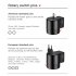 9 in 1 Portable Mobile Phone Charger Adapter Multi Country Plugs EU AU UK US Dual USB Travel Charger Rotary Switch  black