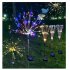 90 120 Leds High Brightness Ground Plug Solar  Lights Outdoor Lawn Fairy Lighting Lamp For Gardens Courtyards Weddings Decoration 120 Lights Cool White