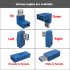 90 Degree USB 3 0 Type A male Female Vertical Left and Right Down Angle Adapter USB 3 0 M   F Laptop Connector Blue