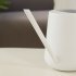 900ml Indoor Watering Can With Long Spout Comfortable Wooden Handle Stainless Steel Watering Can For Indoor Plants White