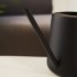 900ml Indoor Watering Can With Long Spout Comfortable Wooden Handle Stainless Steel Watering Can For Indoor Plants White