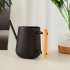 900ml Indoor Watering Can With Long Spout Comfortable Wooden Handle Stainless Steel Watering Can For Indoor Plants White