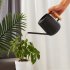 900ml Indoor Watering Can With Long Spout Comfortable Wooden Handle Stainless Steel Watering Can For Indoor Plants White