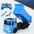 9031 Wireless Remote Control Engineering Truck 7 channel Simulation 2 4g Rc Dump Truck For Children Toys Blue