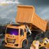 9031 Wireless Remote Control Engineering Truck 7 channel Simulation 2 4g Rc Dump Truck For Children Toys Orange
