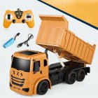 9031 Wireless Remote Control Engineering Truck 7-channel Simulation 2.4g Rc Dump Truck For Children Toys Orange