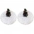 90cm Christmas Tree Skirt Snowflake Sequin Pattern Thicked Plush Xmas Ornaments For Indoor Outdoor Merry Christmas Holiday Party Decor gold sequins