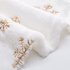 90cm Christmas Tree Skirt Snowflake Sequin Pattern Thicked Plush Xmas Ornaments For Indoor Outdoor Merry Christmas Holiday Party Decor gold sequins