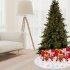90cm Christmas Tree Skirt Snowflake Sequin Pattern Thicked Plush Xmas Ornaments For Indoor Outdoor Merry Christmas Holiday Party Decor gold sequins