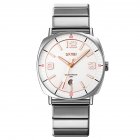 9280 Men Quartz Watch High-end Waterproof Accurate Timing Business Watch Wrist Watch Silver Shell Silver