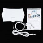 960 Mile Range Antenna TV Digital HD Skywire 4K HDTV 1080P Indoor <span style='color:#F7840C'>with</span> Amplifier white
