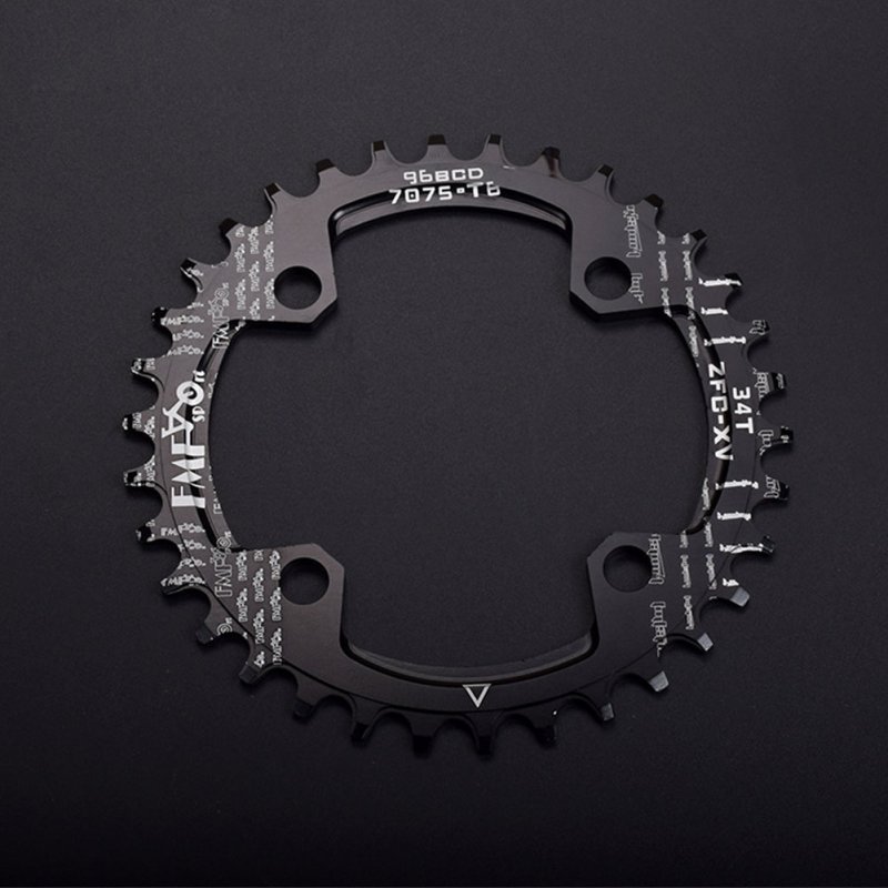 96BCD Positive and Negative Gear Plate Bike Single-speed Disc/Oval Modified Tooth Plate black_96bcd disc 32T