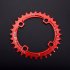 96BCD Positive and Negative Gear Plate Bike Single speed Disc Oval Modified Tooth Plate red 96bcd disc 34T