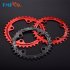 96BCD Positive and Negative Gear Plate Bike Single speed Disc Oval Modified Tooth Plate black 96bcd oval 36T