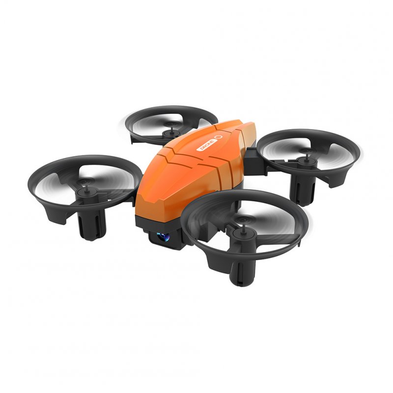Gt1 Mini Drone 2.4g Remote Control Quadcopter 360 Degree Tumbling Aircraft Model Toys Orange 2 Batteries