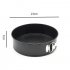 9Inch Round Baking Tray for Cake Durable Heavy Carbon Steel Material with Activity Lock black