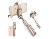 Selfie Stick For Android + iOS - 270 Degree Rotation, LED Flashlight, 1500mAh Battery (gold) Selfie Stick For Android + iOS - 270 Degree Rotation, LED Flashlight, 1500mAh Battery (gold)
