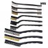 9Pcs Brushes Cleaning Set  Brass Wire Nylon Wire Stainless Steel Wire Bristle Brushes  Strong Handle Grip  For Cleaning Welding Slag  Rust And Dust Removal 9 pi