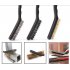 9Pcs Brushes Cleaning Set  Brass Wire Nylon Wire Stainless Steel Wire Bristle Brushes  Strong Handle Grip  For Cleaning Welding Slag  Rust And Dust Removal 9 pi