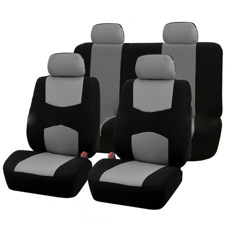 9Pcs Car Seat Covers-Gray