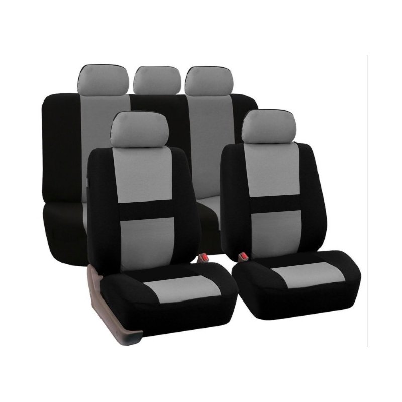 Gray 9Pcs Car Seat Covers For SUV