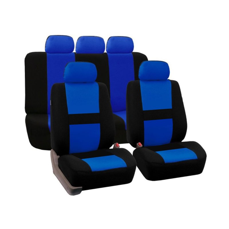 Blue 9Pcs Car Seat Covers For SUV